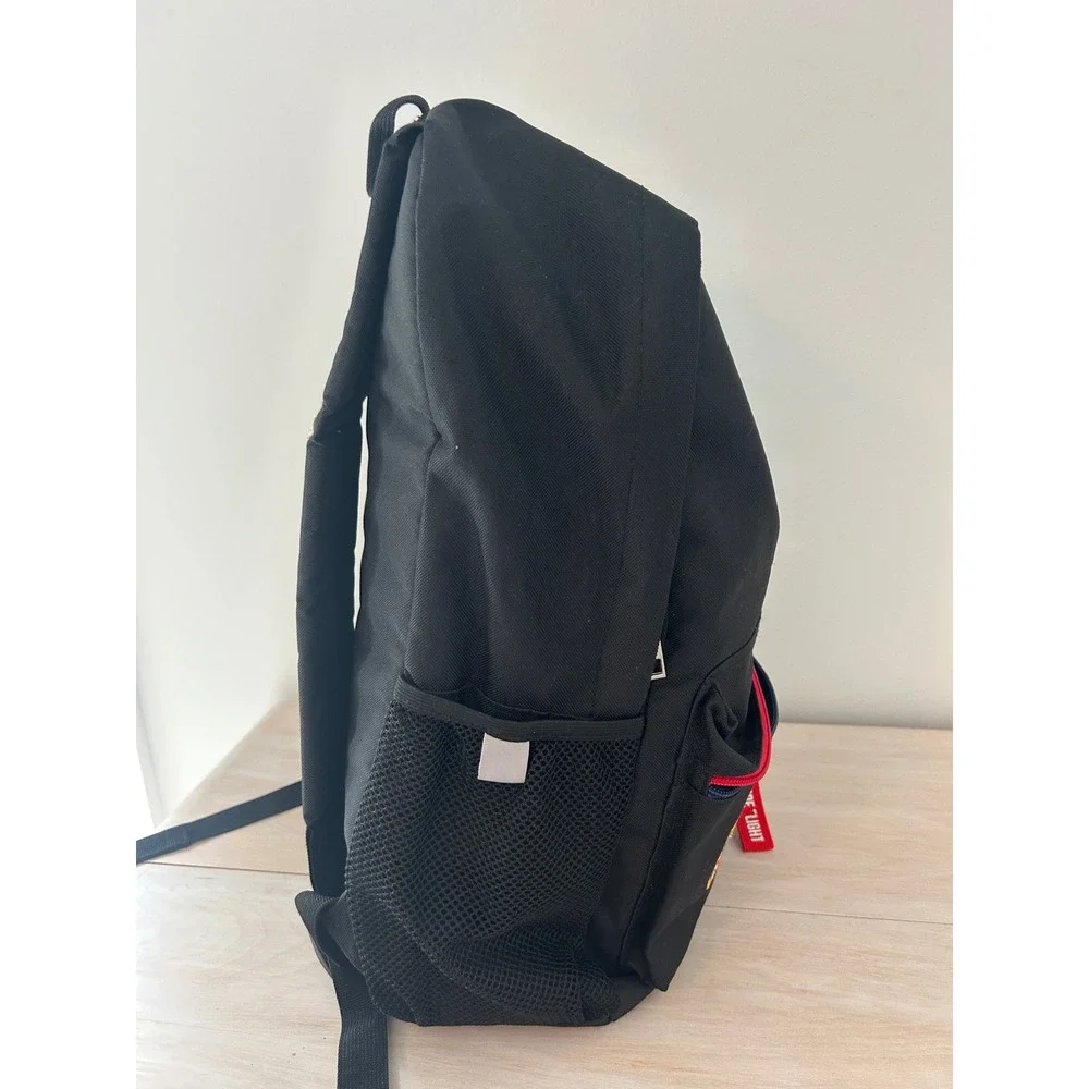 Mad Engine NASA Backpack Black Space Shuttle American Flag Patches Bookbag